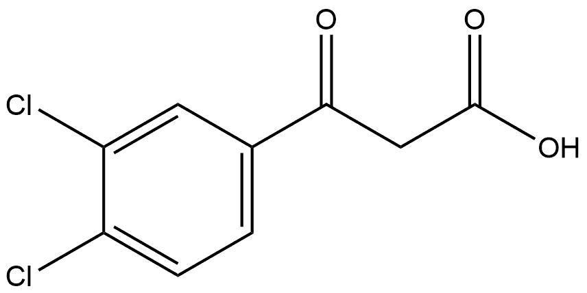 3,4-Dichloro-β-oxobenzenepropanoic acid Structure