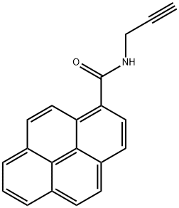 1-Pyrenecarboxamide, N-2-propyn-1-yl- Struktur