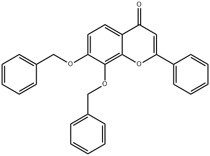 4H-1-Benzopyran-4-one, 2-phenyl-7,8-bis(phenylmethoxy)-|