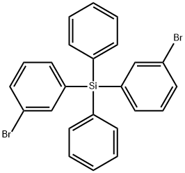 ビス(3-ブロモフェニル)ジフェニルシラン 化学構造式