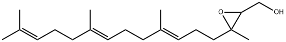 2-Oxiranemethanol, 3-methyl-3-[(3E,7E)-4,8,12-trimethyl-3,7,11-tridecatrien-1-yl]- Structure