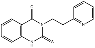 4(1H)-Quinazolinone, 2,3-dihydro-3-[2-(2-pyridinyl)ethyl]-2-thioxo- 化学構造式
