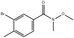 Benzamide, 3-bromo-N-methoxy-N,4-dimethyl- Structure