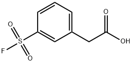 3-(Fluorosulfonyl)benzeneacetic acid Struktur