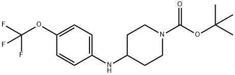 1,1-Dimethylethyl 4-[[4-(trifluoromethoxy)phenyl]amino]-1-piperidinecarboxylate 结构式