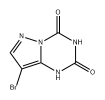 Pyrazolo[1,5-a]-1,3,5-triazine-2,4(1H,3H)-dione, 8-bromo- 化学構造式