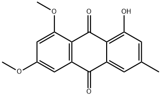 9,10-Anthracenedione, 1-hydroxy-6,8-dimethoxy-3-methyl- Struktur