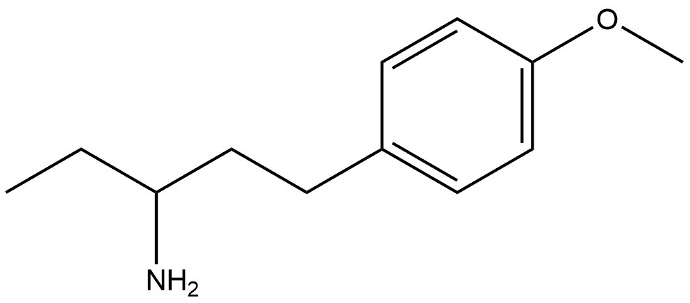 Benzenepropanamine, α-ethyl-4-methoxy-,502-03-4,结构式