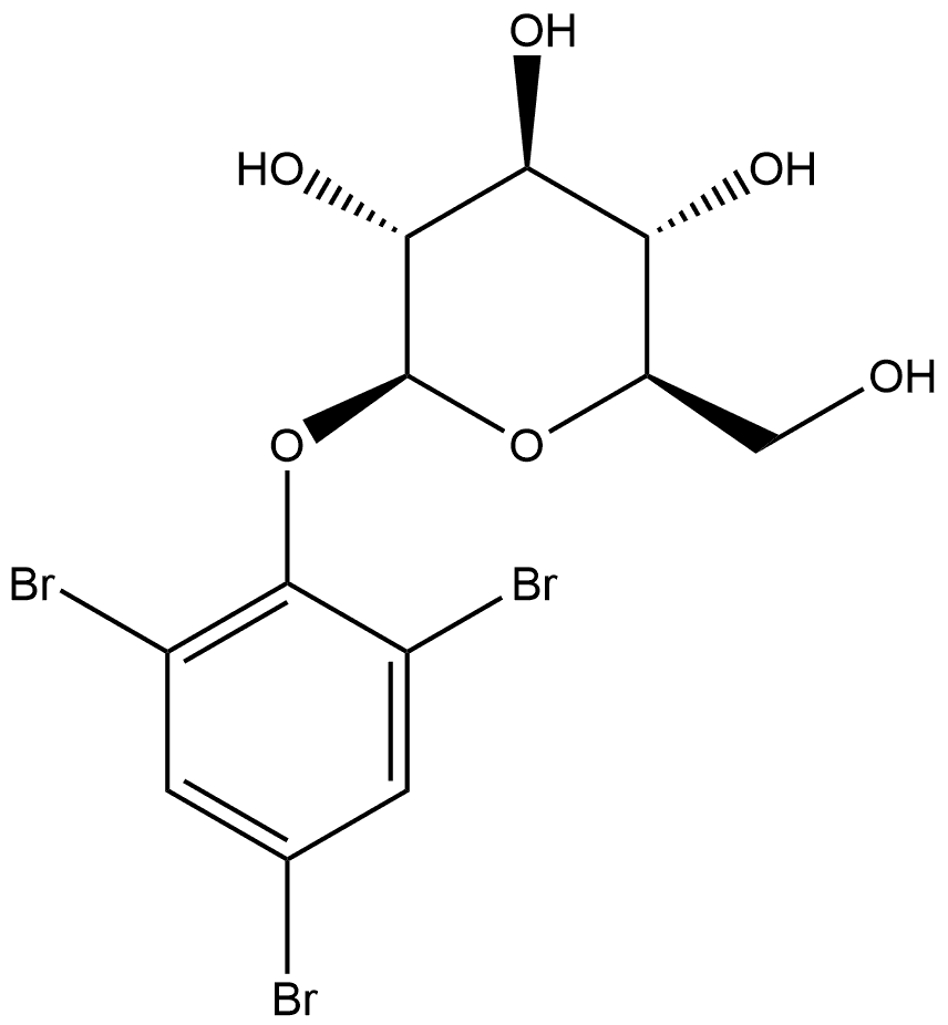 2,4,6-Tribromophenyl β-D-Glucopyranoside Structure