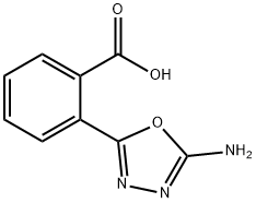 Benzoic acid, 2-(5-amino-1,3,4-oxadiazol-2-yl)-,502967-00-2,结构式