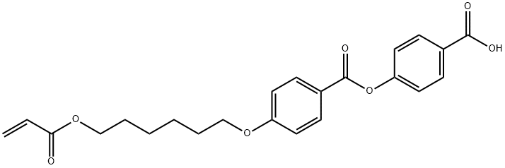 Benzoic acid, 4-[[6-[(1-oxo-2-propen-1-yl)oxy]hexyl]oxy]-, 4-carboxyphenyl ester Structure