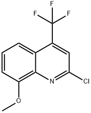 Quinoline, 2-chloro-8-methoxy-4-(trifluoromethyl)- Structure