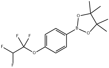 4,4,5,5-Tetramethyl-2-(4-(1,1,2,2-tetrafluoroethoxy)phenyl)-1,3,2-dioxaborolane Structure