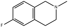 6-fluoro-2-methyl-1,2,3,4-tetrahydroisoquinoline 结构式