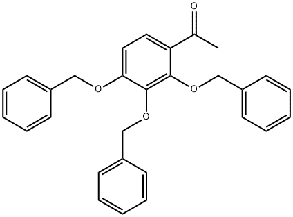 Ethanone, 1-[2,3,4-tris(phenylmethoxy)phenyl]-,50439-63-9,结构式