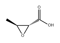 2-Oxiranecarboxylic acid, 3-methyl-, (2R,3S)- Structure