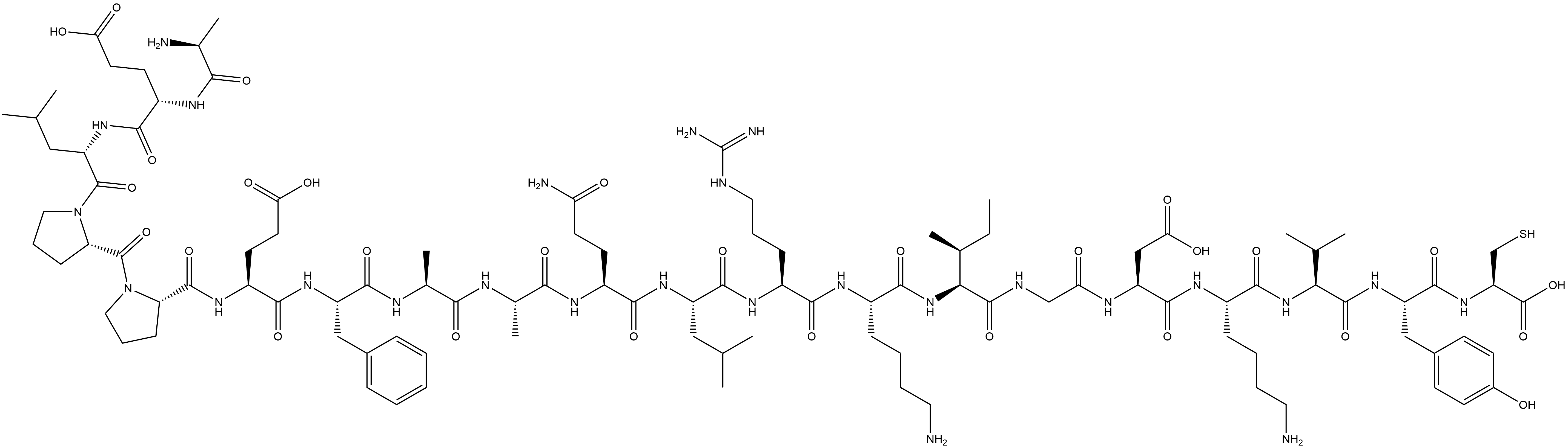 NOXA蛋白的BH3结构域多肽 结构式
