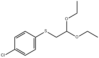 Benzene, 1-chloro-4-[(2,2-diethoxyethyl)thio]- Structure