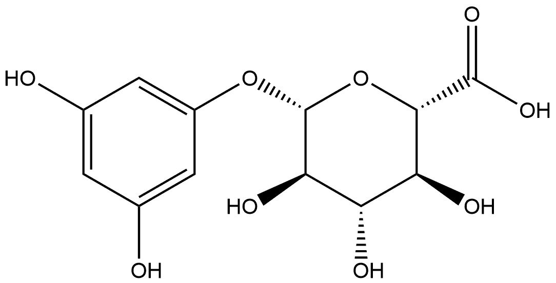 Phloroglucinol-β-D-glucuronide Structure