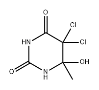 2,4(1H,3H)-Pyrimidinedione, 5,5-dichlorodihydro-6-hydroxy-6-methyl-