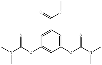 Benzoic acid, 3,5-bis[(dimethylamino)thioxomethoxy]-, methyl ester 结构式