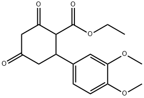 50684-28-1 Cyclohexanecarboxylic acid, 2-(3,4-dimethoxyphenyl)-4,6-dioxo-, ethyl ester