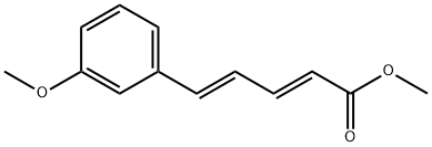 2,4-Pentadienoic acid, 5-(3-methoxyphenyl)-, methyl ester, (2E,4E)- Structure