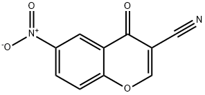 6-Nitro-4-oxo-4H-chromene-3-carbonitrile Struktur