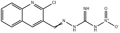 2-chloro-3-quinolinecarbaldehyde [amino(hydroxy)oxidocarbohydrazonoyl]hydrazone Structure