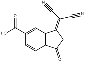 3-(DICYANOMETHYLENE)-1-OXO-2,3-DIHYDRO-1H-INDENE-5-CARBOXYLIC ACID,507484-52-8,结构式