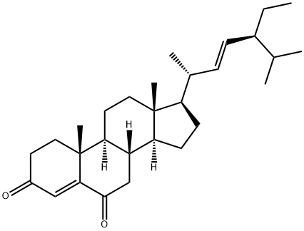 Stigmasta-4,22-diene-3,6-dione, (22E)- Struktur
