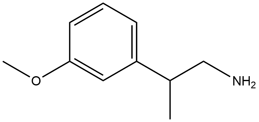 2-(3-甲氧苯基)丙烷-1-胺,5090-33-5,结构式