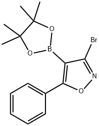 3-溴-5-苯基-4-(4,4,5,5-四甲基-1,3,2-二氧硼杂硼烷-2-基)异恶唑, 509152-18-5, 结构式