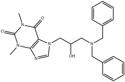 7-(3-(Dibenzylamino)-2-hydroxypropyl)-1,3-dimethyl-1H-purine-2,6(3H,7H)-dione Struktur