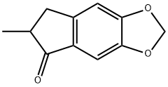 5H-Indeno[5,6-d]-1,3-dioxol-5-one, 6,7-dihydro-6-methyl- 化学構造式