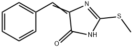 4H-Imidazol-4-one, 3,5-dihydro-2-(methylthio)-5-(phenylmethylene)- Structure