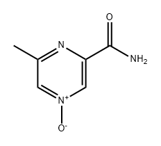 2-Pyrazinecarboxamide, 6-methyl-, 4-oxide 化学構造式