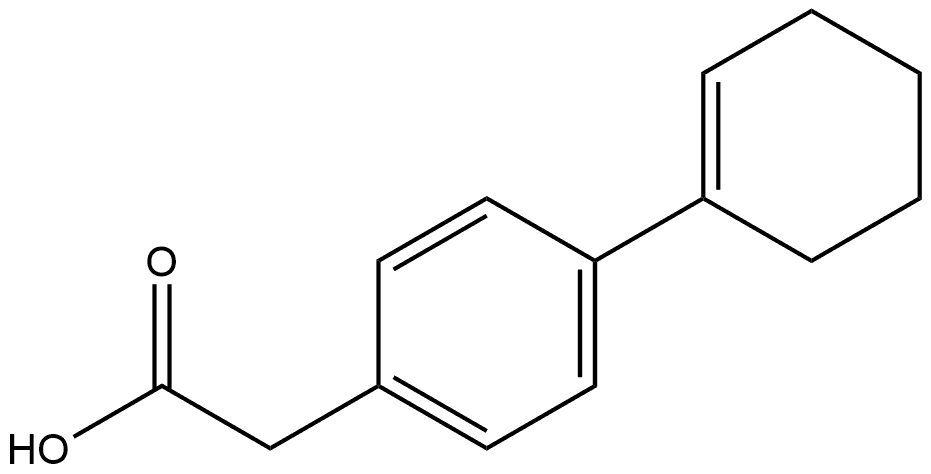 4-(1-Cyclohexen-1-yl)benzeneacetic acid Structure