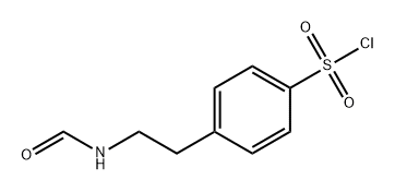Benzenesulfonyl chloride, 4-[2-(formylamino)ethyl]- Struktur