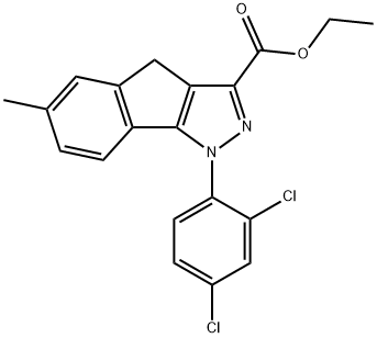 511533-26-9 ETHYL 1-(2',4'-DICHLOROPHENYL)-6-METHYL-1,4-DIHYDROINDENO[1,2-C]PYRAZOLE-3-CARBOXYLATE