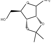 ((3AR,4R,6AR)-6-氨基-2,2-二甲基四氢呋喃并[3,4-D][1,3]二氧杂环戊烯-4-基)甲醇 结构式