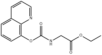 Ethyl 2-(((quinolin-8-yloxy)carbonyl)amino)acetate Structure