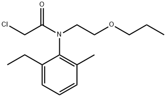 Acetamide, 2-chloro-N-(2-ethyl-6-methylphenyl)-N-(2-propoxyethyl)- 结构式