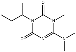 1,3,5-Triazine-2,4(1H,3H)-dione, 6-(dimethylamino)-1-methyl-3-(1-methylpropyl)-|