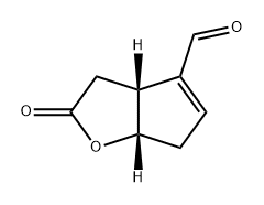 2H-Cyclopenta[b]furan-4-carboxaldehyde, 3,3a,6,6a-tetrahydro-2-oxo-, (3aR,6aS)- Structure