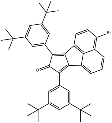 3-bromo-7,9-bis(3,5-di-tert-butylphenyl)-8H-cyclopenta[a]acenaphthylen-8-one Structure