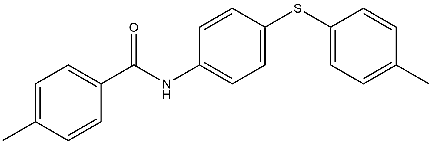 4-Methyl-N-[4-[(4-methylphenyl)thio]phenyl]benzamide Structure