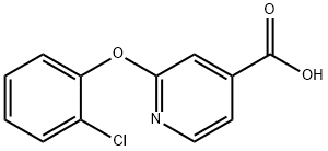 4-Pyridinecarboxylic acid, 2-(2-chlorophenoxy)-,51362-11-9,结构式