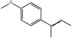 Benzene, 1-methoxy-4-(1-methyl-1-propen-1-yl)- Structure