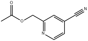 4-Pyridinecarbonitrile, 2-[(acetyloxy)methyl]-,51454-62-7,结构式